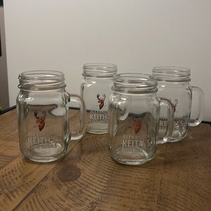 Alexander Keith’s Mason Jar Style Mugs - Set of 4